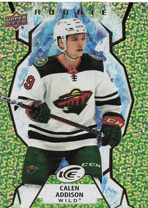 2021-22 Upper Deck Ice Hockey Green Calen Addison #215 Rookie