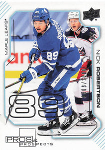 2020-21 Upper Deck Hockey Pros & Prospects 0603/1000 Nick Robertson #PP-39