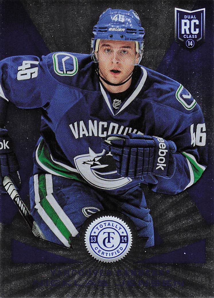2013-14 Panini Totally Certified Hockey Platinum Blue Nicklas Jensen #171 Rookie