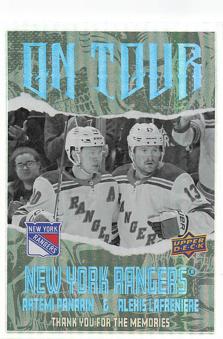 2024-25 Upper Deck Hockey On Tour Artemi Panarin / Alexis Lafreniere #OT-22