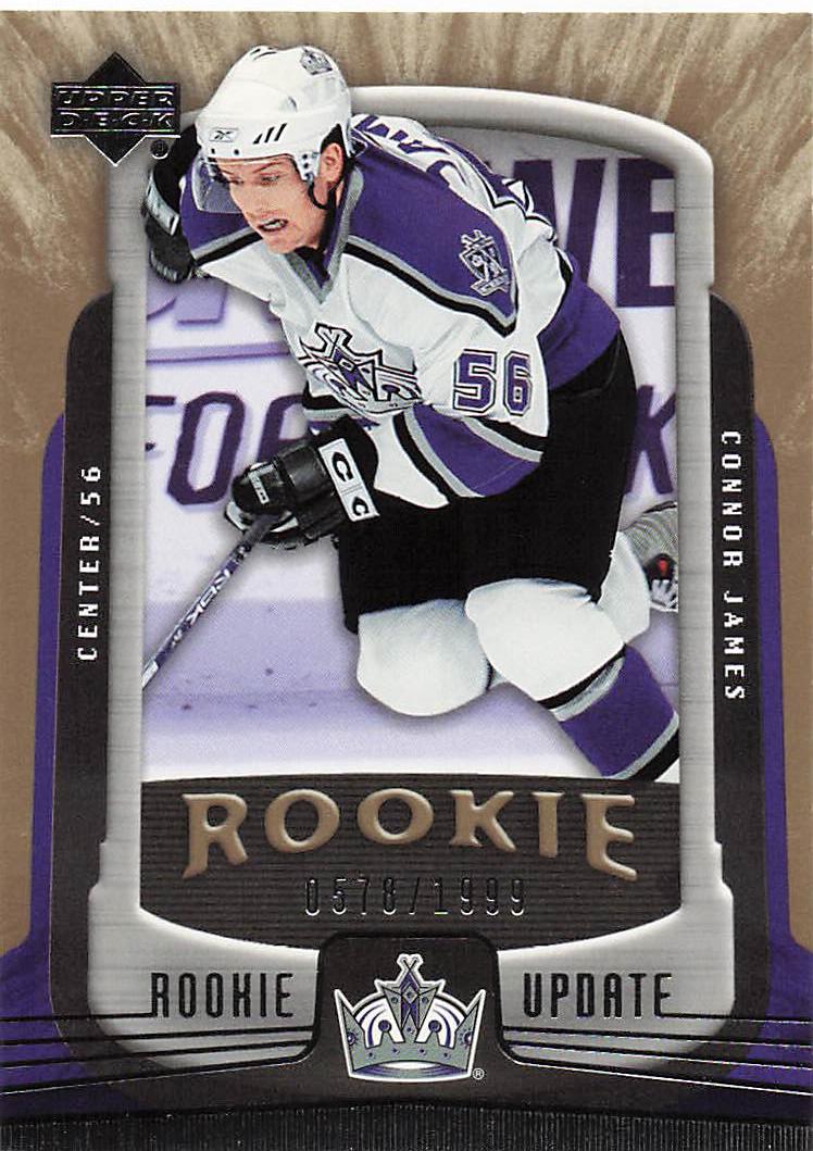 2005-06 Upper Deck Rookie Update Hockey 0578/1999 Connor James #144 Rookie