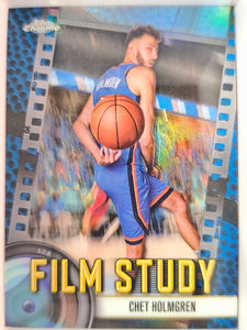 2024-25 Topps Chrome Basketball Film Study Blue Refractor Chet Holmgren #FS-12