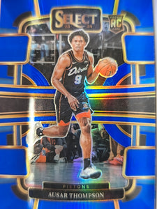 2023-24 Panini Select Basketball Blue Prizm Ausar Thompson #95 Rookie