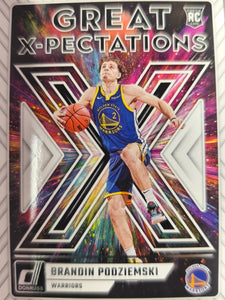 2023-24 Donruss Basketball Great X-Pectations Brandin Podziemski #22