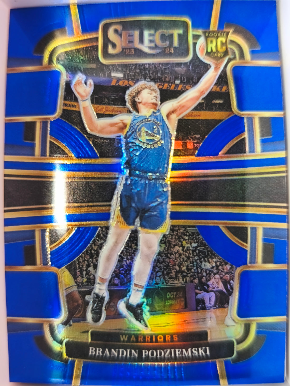 2023-24 Panini Select Basketball Blue Prizm Brandin Podziemski #93 Rookie