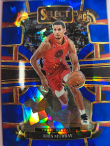 2023-24 Panini Select Basketball Blue Cracked Ice Kris Murray #91 Rookie