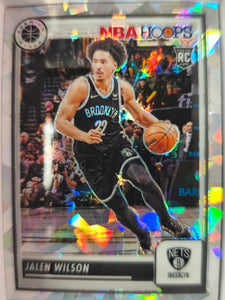 2023-24 Hoops Premium Stock Basketball Ice Prizm Jalen Wilson #215 Rookie