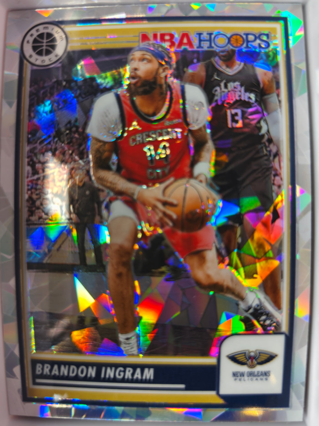 2023-24 Hoops Premium Stock Basketball Ice Prizm Brandon Ingram #191