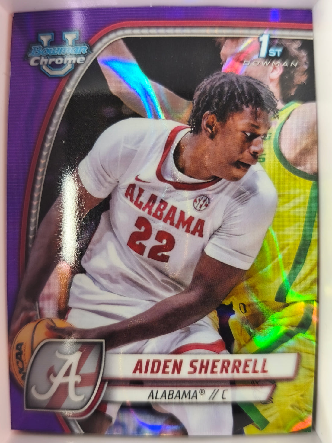 2024-25 Bowman University Chrome Purple Lava Refractor Aiden Sherrell #3