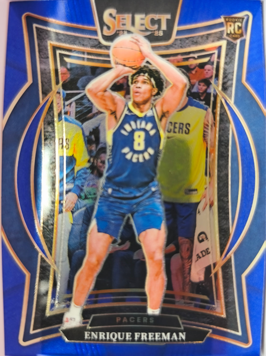 2024-25 Panini Select Basketball Blue (Retail) Enrique Freeman #80 Rookie
