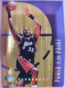 1999-00 Upper Deck Hardcourt Basketball Power in the Paint Karl Malone #P2