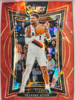 2024-25 Panini Select Basketball Red Cracked Ice Prizm Deandre Ayton #53
