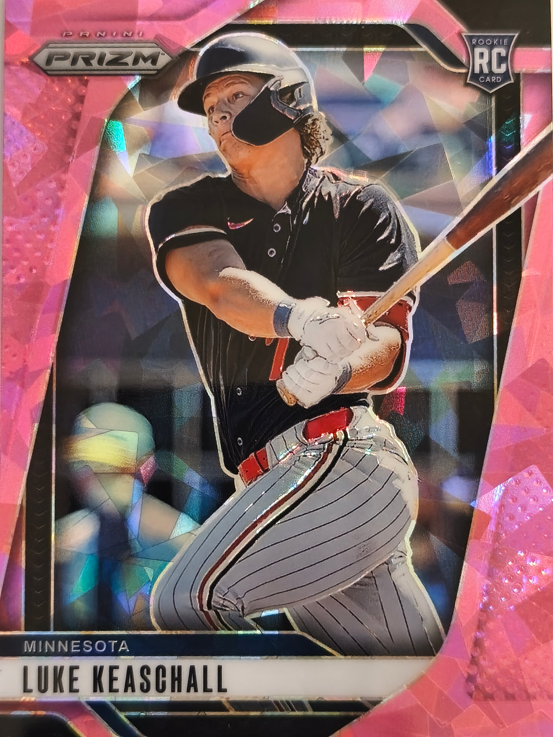 2025 Panini Prizm Baseball Pink Ice Prizms Luke Keaschall #250 Rookie