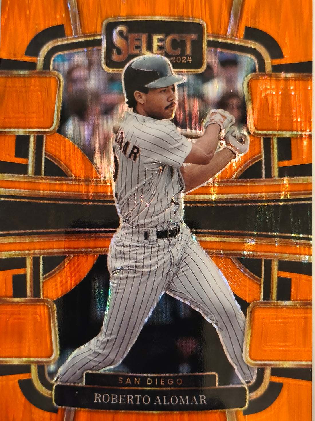 2024 Panini Select Baseball Orange Flash Prizms Roberto Alomar #69
