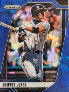 2025 Panini Prizm Baseball Blue Ice Prizms Chipper Jones #220