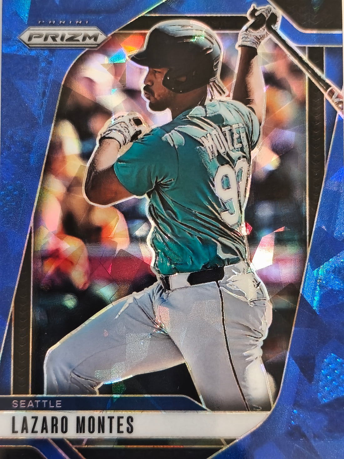 2025 Panini Prizm Baseball Blue Ice Prizms Lazaro Montes #100