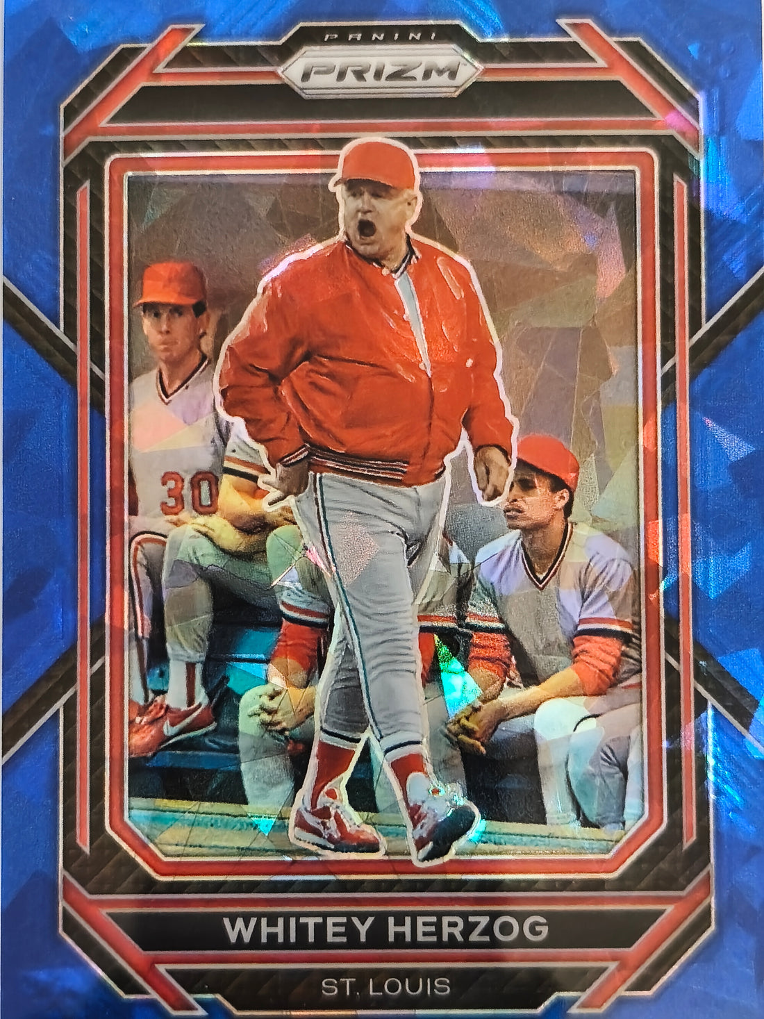 2023 Panini Prizm Baseball Blue Ice Prizms Whitey Herzog #276