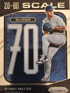 2023 Panini Prizm Baseball 20-80 Scale Bobby Miller #SC14