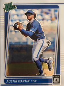 2021 Donruss Optic Baseball Rated Prospect Austin Martin #RP23