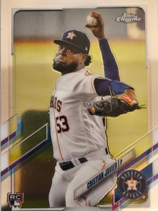 2021 Topps Chrome Baseball Cristian Javier #92 Rookie