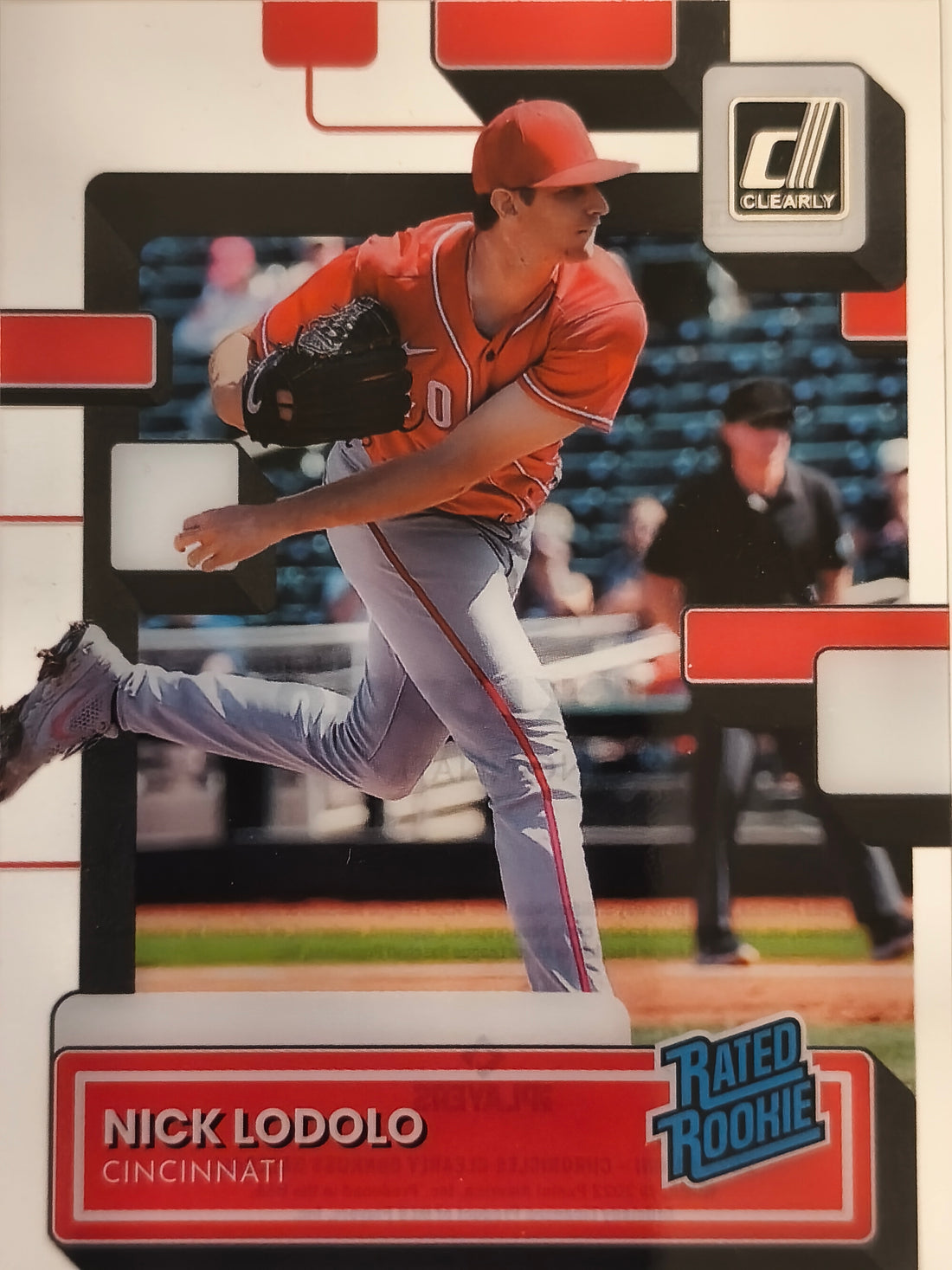 2022 Panini Chronicles Baseball Clearly Donruss Nick Lodolo #73