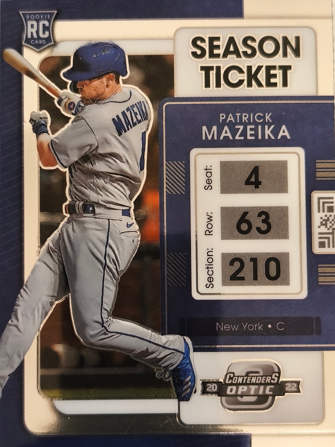 2022 Panini Chronicles Baseball Contenders Optic Patrick Mazeika #18