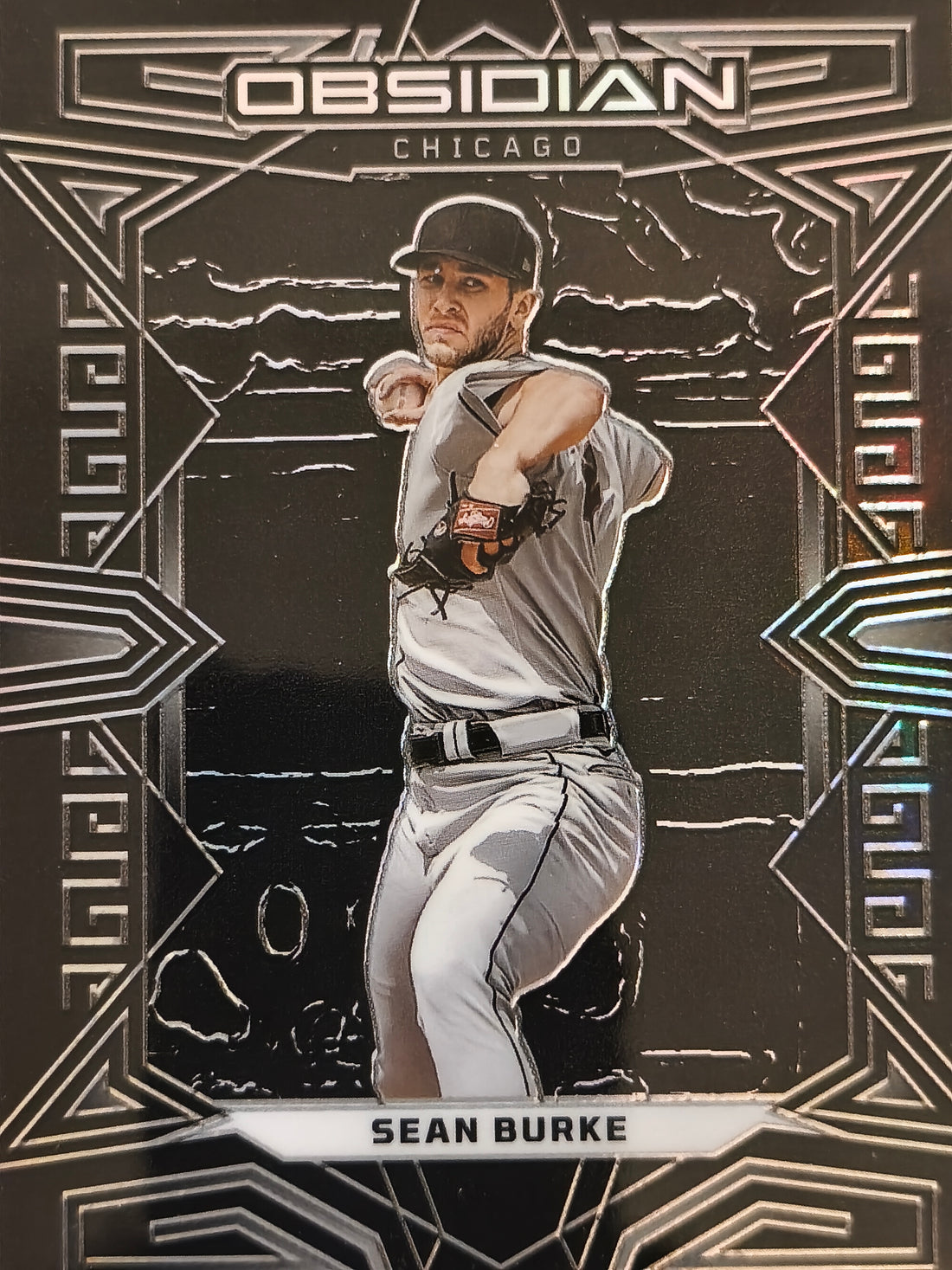 2023 Panini Chronicles Baseball Obsidian Sean Burke #19