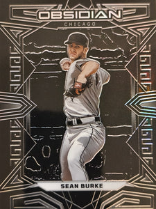 2023 Panini Chronicles Baseball Obsidian Sean Burke #19