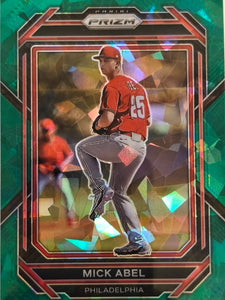 2023 Panini Prizm Baseball Green Ice Prizms Mick Abel #40