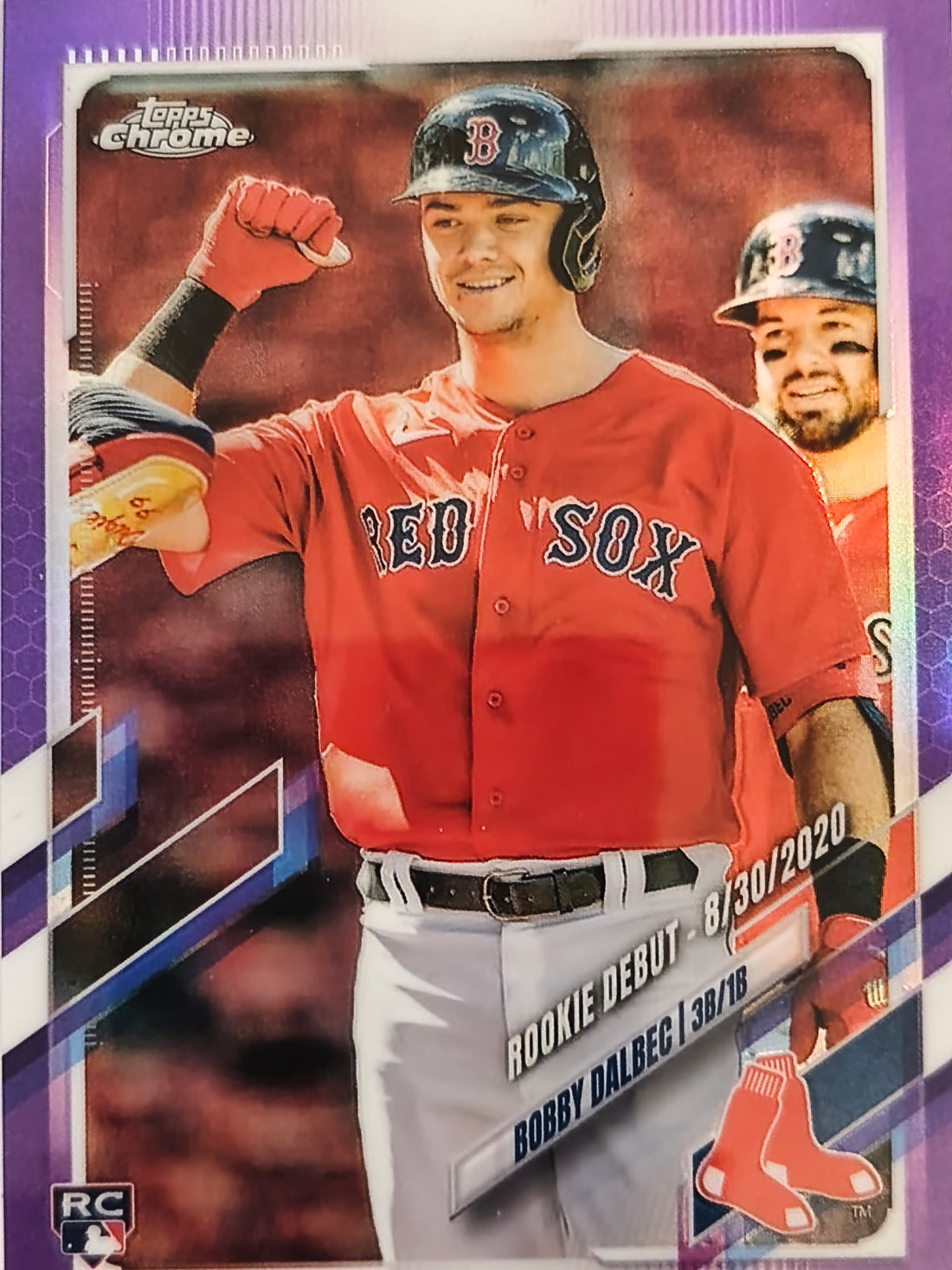 2021 Topps Chrome Update Baseball Purple Refractor Bobby Dalbec #USC23