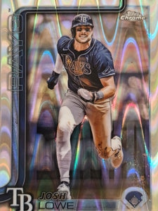 2025 Topps Chrome Baseball Raywave Refractors Josh Lowe #111