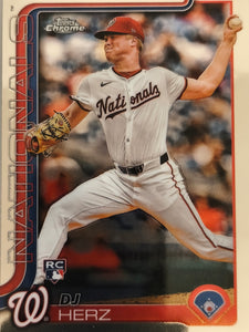 2025 Topps Chrome Baseball DJ Herz #270 Rookie
