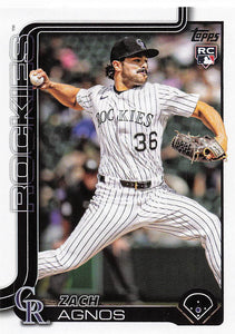 2025 Topps Update Baseball Zach Agnos #US31 Rookie