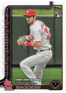 2025 Topps Update Baseball Thomas Saggese #US21