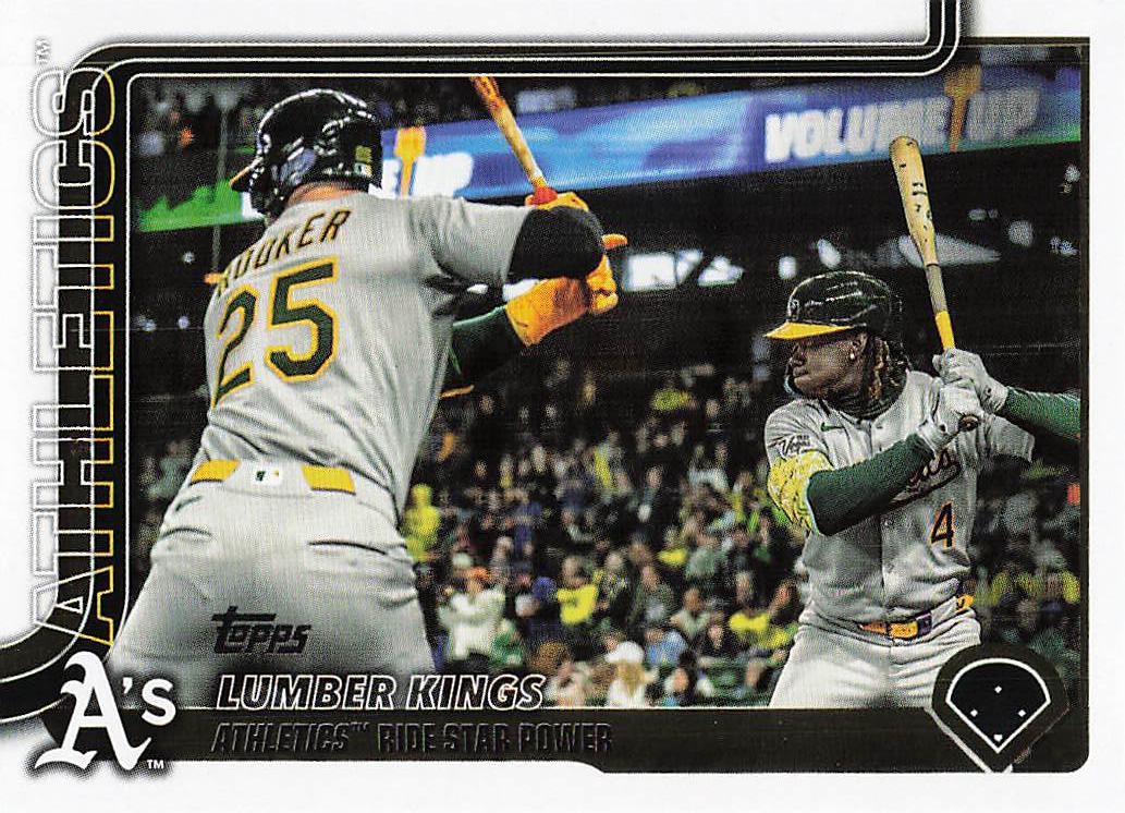 2025 Topps Update Baseball Lumber Kings Lawrence Butler / Brent Rooker #US80