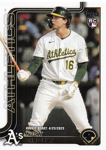 2025 Topps Update Baseball Nick Kurtz #US197