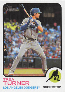2022 Topps Heritage Baseball Trea Turner #666
