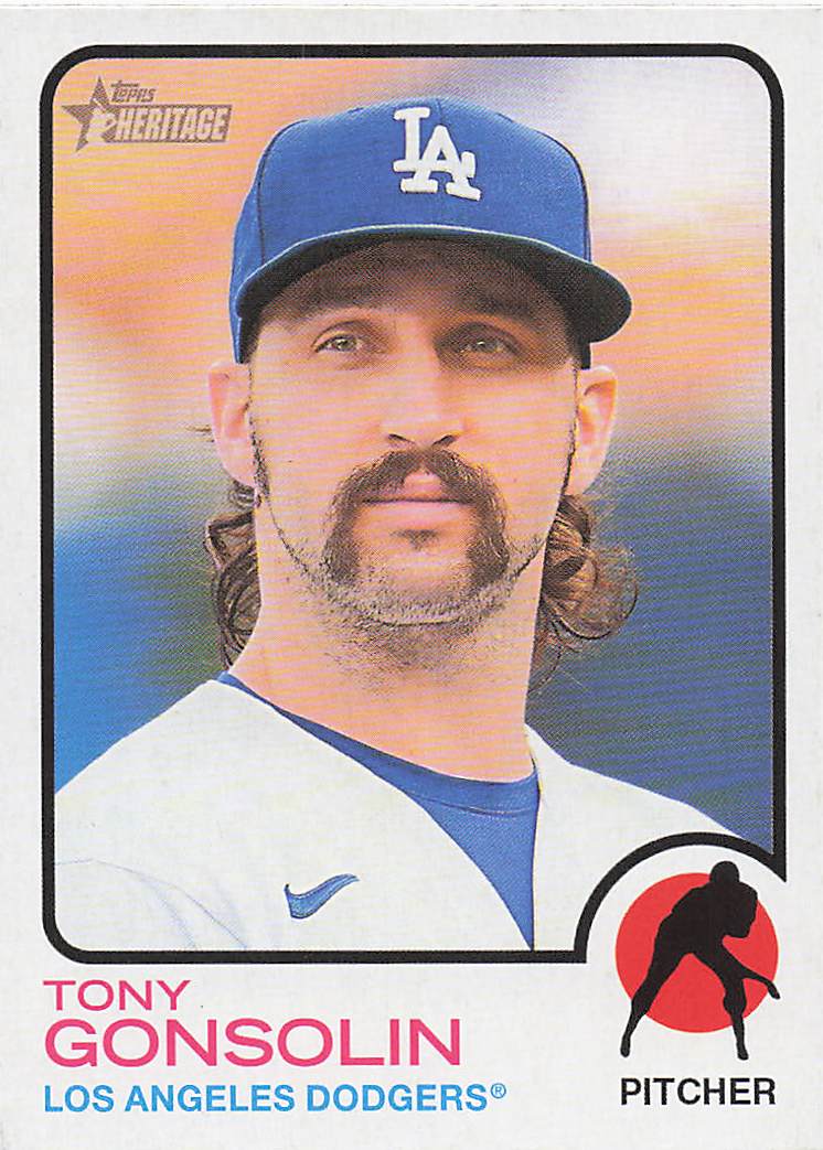 2022 Topps Heritage Baseball Tony Gonsolin #526