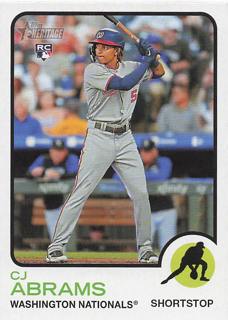 2022 Topps Heritage Baseball CJ Abrams #501 Rookie