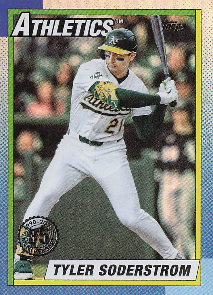 2025 Topps Update Baseball 1990 Topps Baseball Tyler Soderstrom #U90-2