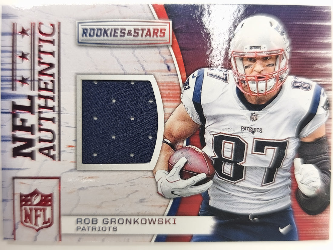 2018 Panini Rookies & Stars Football NFL Authentic Relics Rob Gronkowski #A-8