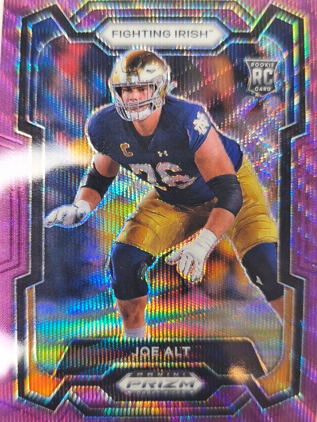 2024 Panini Prizm Draft Picks Football Purple Wave Joe Alt #110