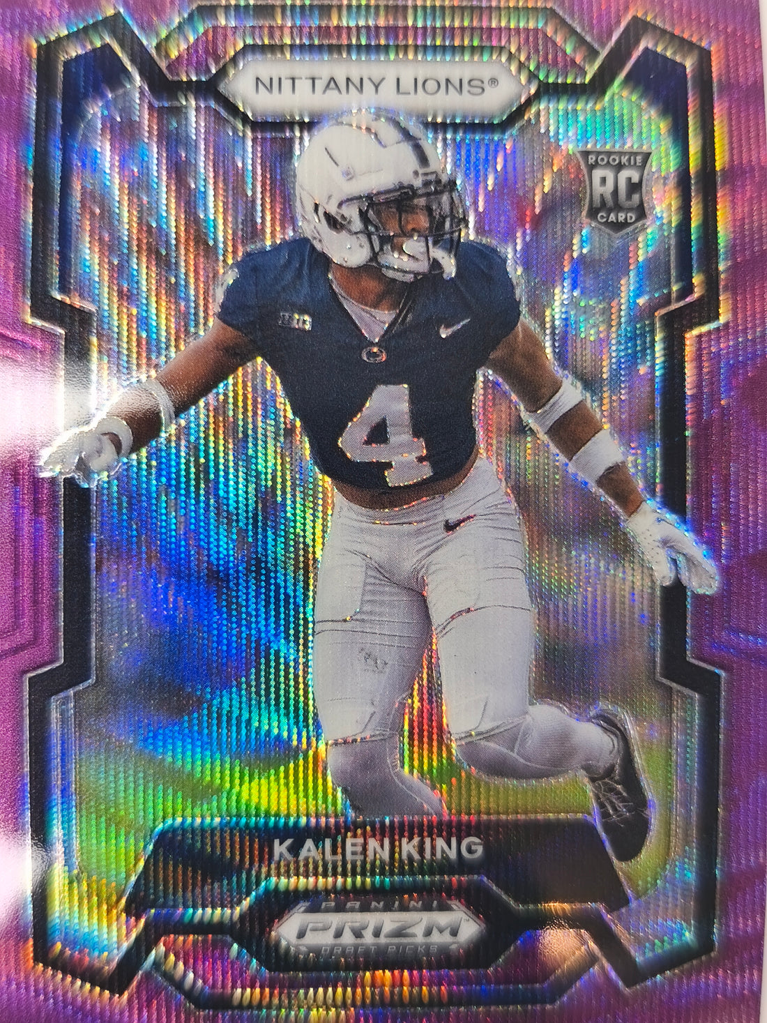 2024 Panini Prizm Draft Picks Football Purple Wave Kalen King #139