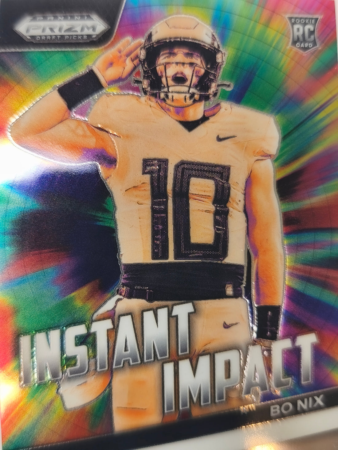 2024 Panini Prizm Draft Picks Football Instant Impact Bo Nix #II-BN