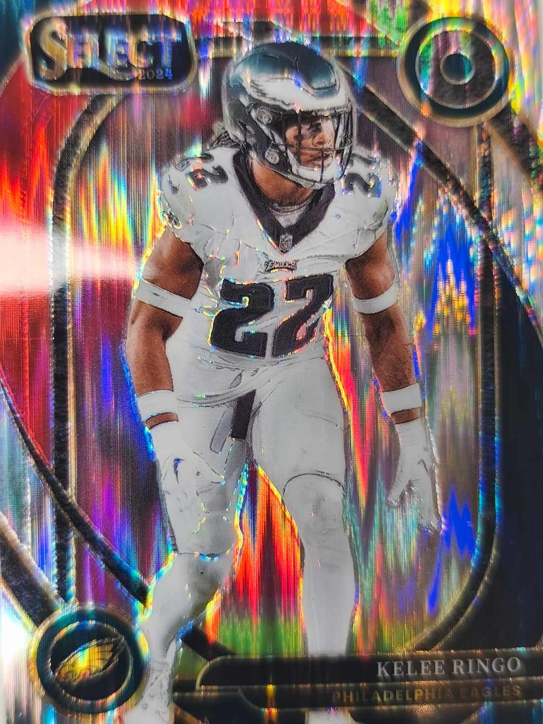 2024 Panini Select Football Black & Red Prizm Shock Kelee Ringo #275