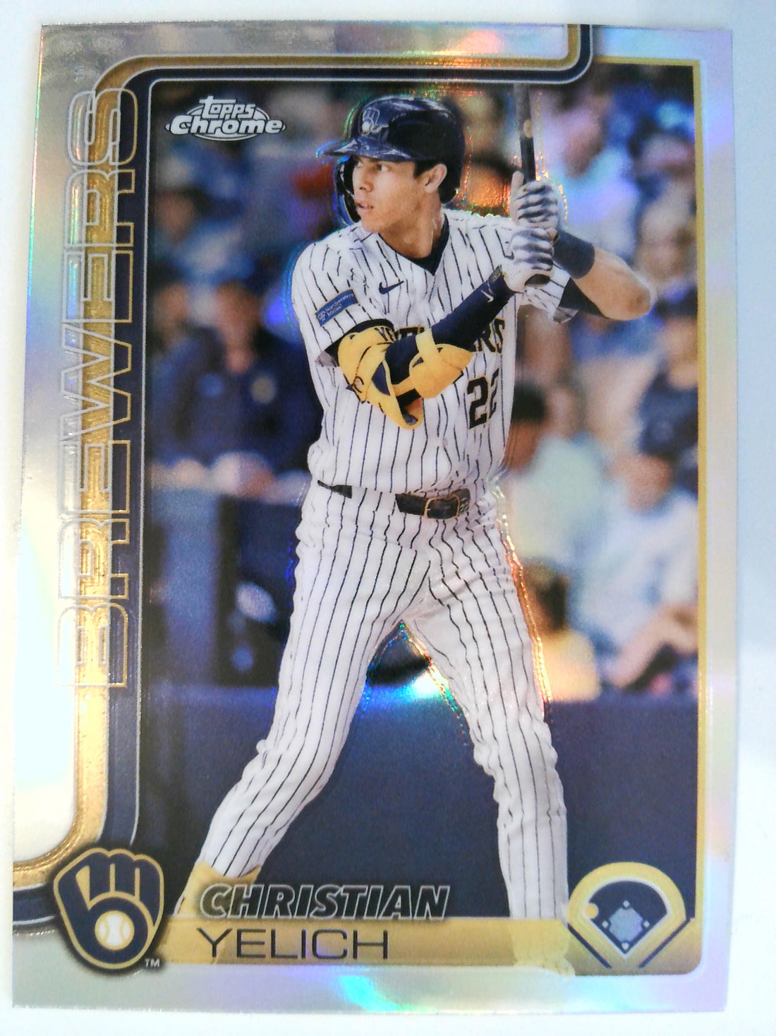 2025 Topps Chrome Baseball Refractors Christian Yelich #89