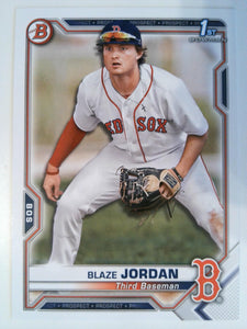 2021 Bowman Baseball Prospects Blaze Jordan #BP-71