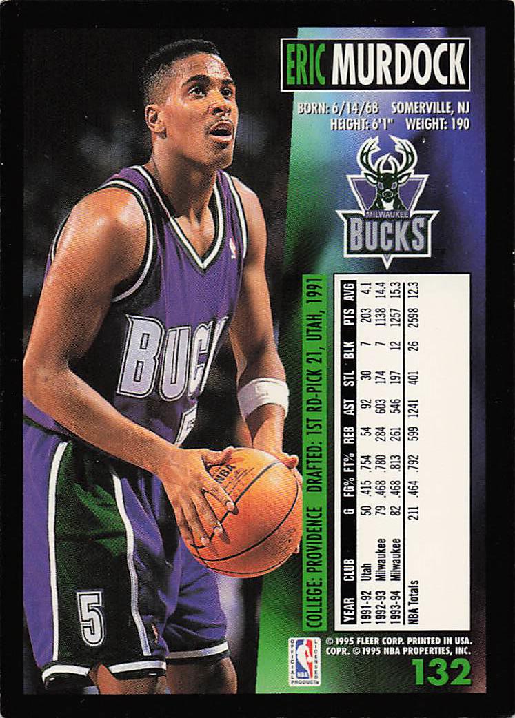 1994-95 Fleer European Basketball Eric Murdock #132
