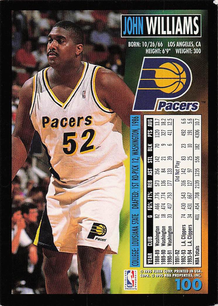 1994-95 Fleer European Basketball John Williams #100