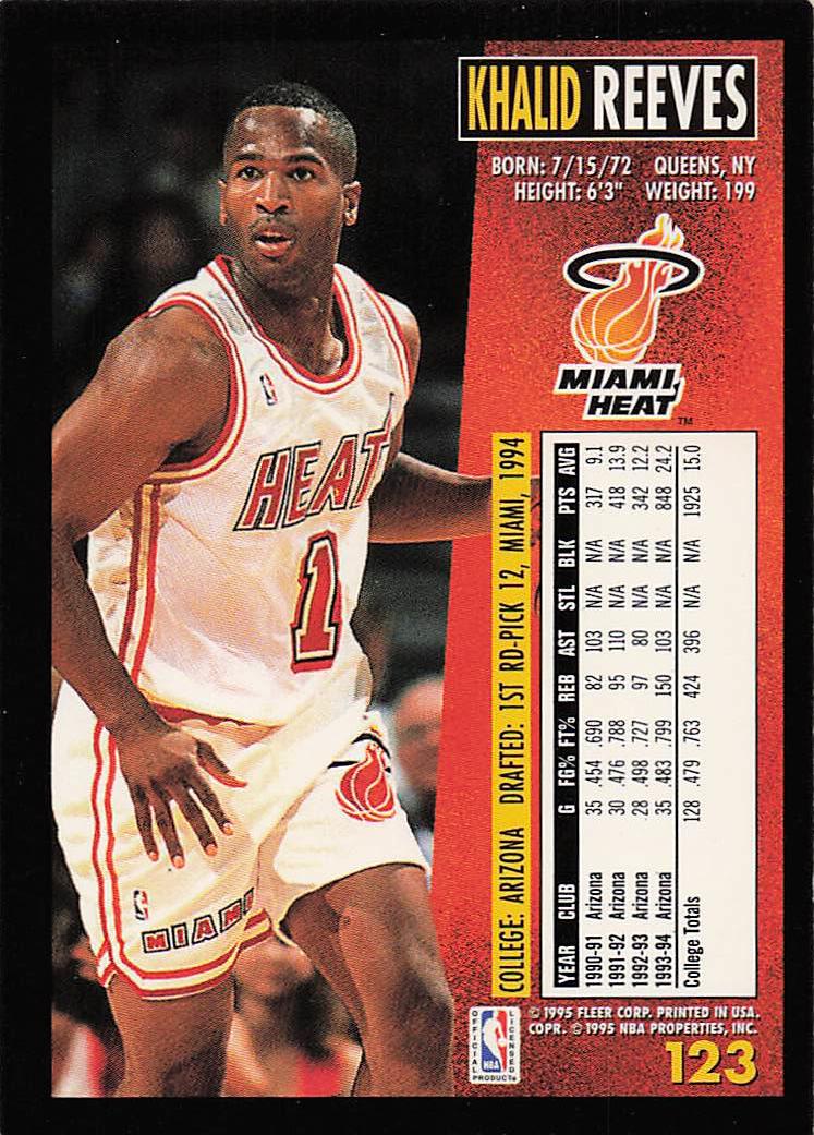 1994-95 Fleer European Basketball Khalid Reeves #123